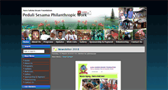 Desktop Screenshot of pedulisesamaphilanthropicwork.org